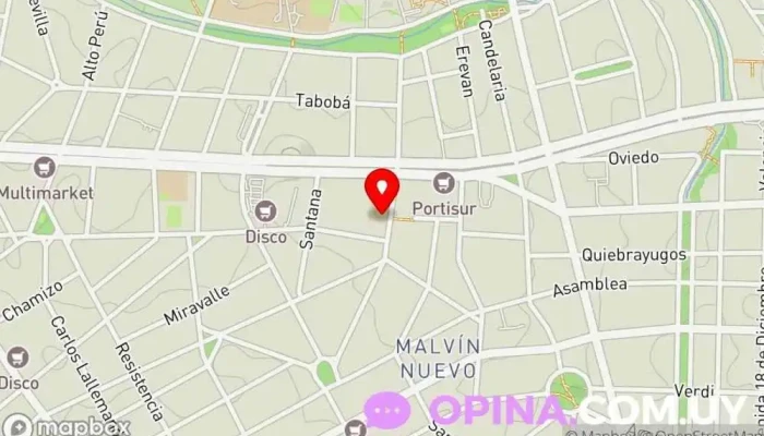 mapa de Escuela Caldas Nº111 Escuela en Montevideo