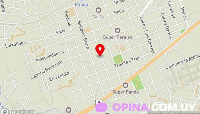 mapa de Escuela De Arte N°299 Escuela en Pando