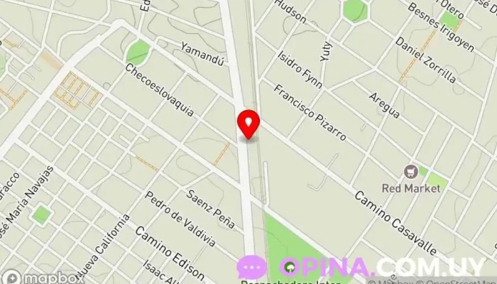 mapa de Escuela de Conduccion M.K.M. Autoescuela en Montevideo