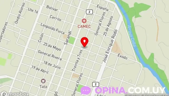 mapa de Escuela de enfermería Escuela en Rosario