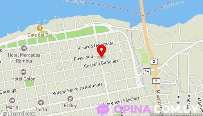 mapa de Escuela de peluquería Pedro Coiffeur Peluquería en Mercedes