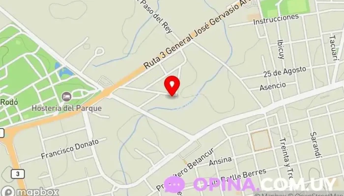 mapa de Escuela de Policía de la Escala Básica de San José Academia de policía en San José de Mayo