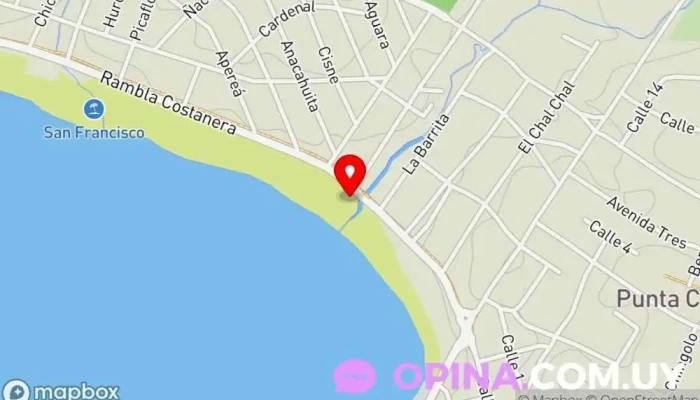 mapa de Escuela de Surf 3 Quillas Escuela de surf en Piriápolis