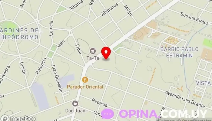 mapa de Escuela Egipto Nº182 Colegio público en Montevideo