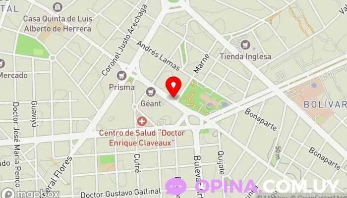 mapa de Escuela Florencio Sanchez n°109 - Turno Matutino Escuela en Montevideo