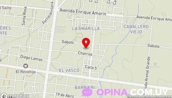 mapa de Escuela La Amarilla Escuela en Salto