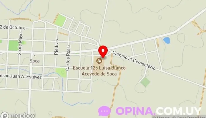 mapa de Escuela Luisa Blanco Acevedo de Soca Escuela en Doctor Francisco Soca