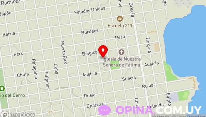 mapa de ESCUELA LUISA CASTERAN Escuela primaria en Montevideo