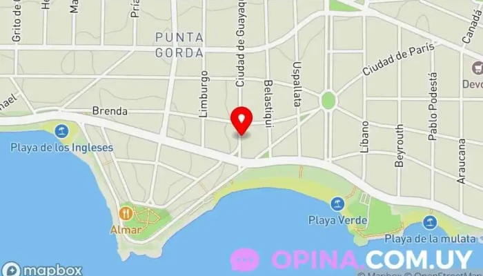 mapa de Escuela Matías. Escuela en Montevideo
