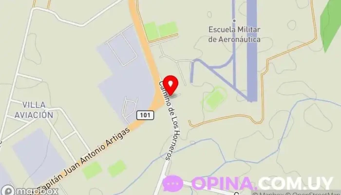 mapa de Escuela Militar de Aeronautica Uruguay Escuela en Pando