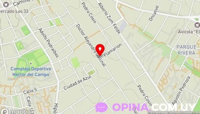 mapa de Escuela MN Taekwondo Gimnasio en Montevideo