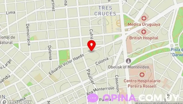 mapa de Escuela Mundo Música Escuela de música en Montevideo