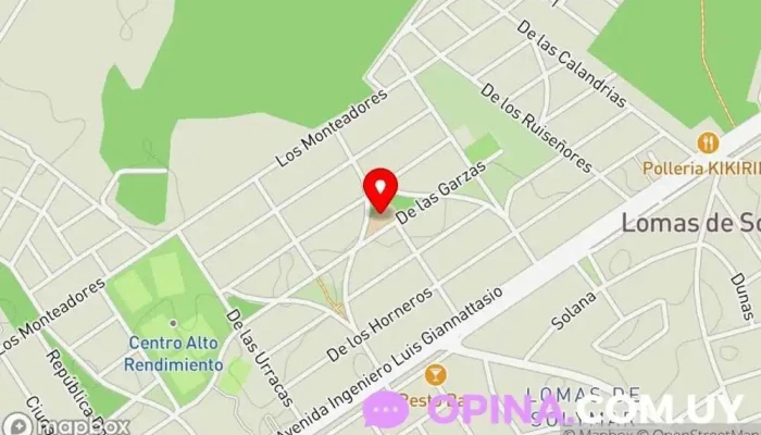 mapa de escuela N 260 Montes de Solymar Escuela en Ciudad de la Costa