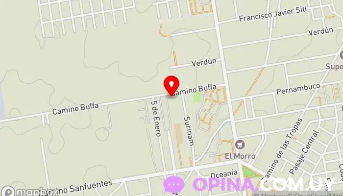 mapa de Escuela N 372 y Nº 373 Escuela en Montevideo