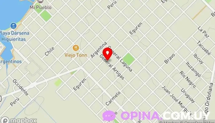 mapa de Escuela Nª 8 