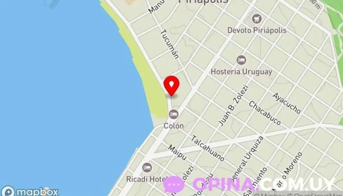 mapa de Escuela Nautica Escuela comunitaria en Piriápolis