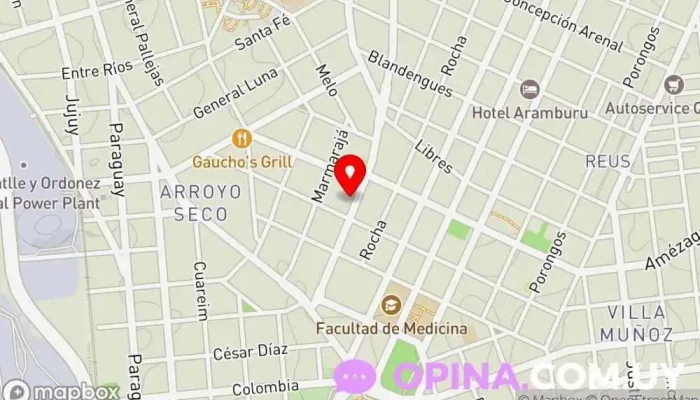 mapa de Escuela N° 10 República de El Salvador Escuela en Montevideo