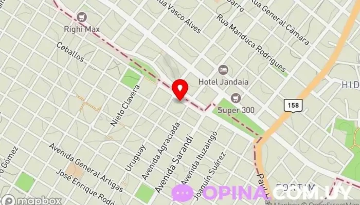 mapa de Escuela N° 108 - Margarita Isnardi Escuela en Rivera