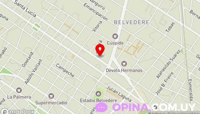 mapa de Escuela N° 115 Escuela en Montevideo