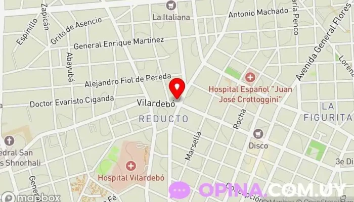 mapa de Escuela N° 21 - Alemania Escuela en Montevideo