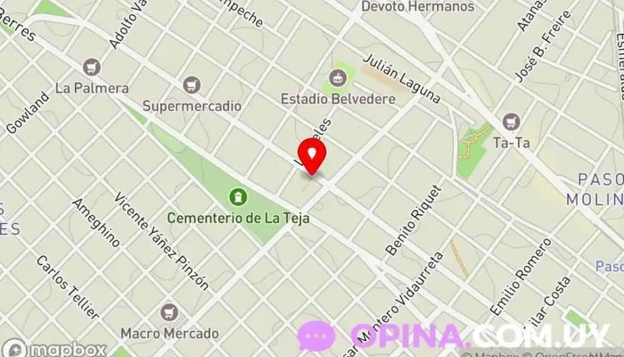 mapa de Escuela N° 294 Escuela en Montevideo