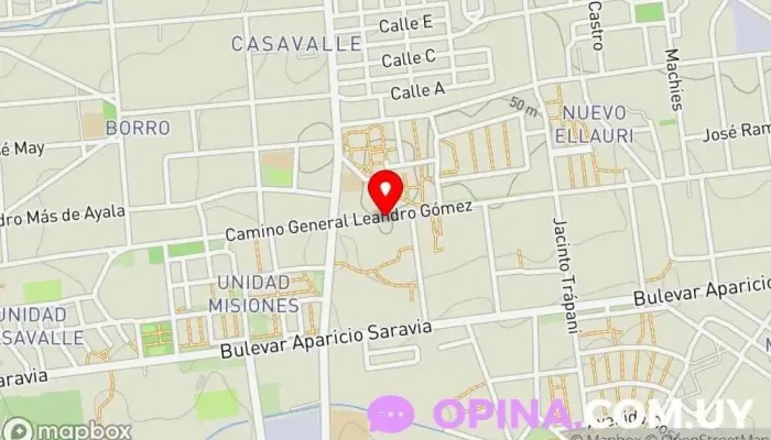 mapa de Escuela N° 326 Tiempo Completo Escuela en Montevideo