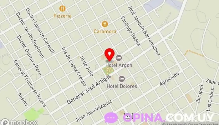 mapa de Escuela N° 33 Corralito Escuela en Dolores