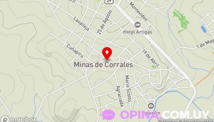 mapa de Escuela N° 4 Escuela en Minas de Corrales