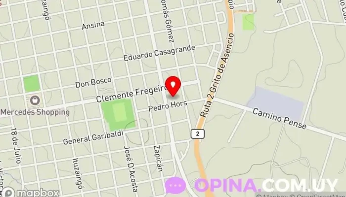 mapa de Escuela N° 41 Colegio público en Mercedes