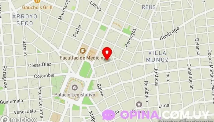 mapa de Escuela N° 41 República del Ecuador Escuela primaria en Montevideo