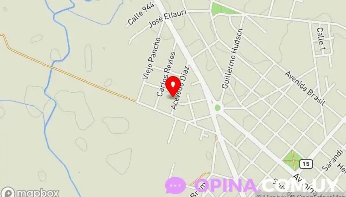 mapa de Escuela N° 45 Escuela en Rocha