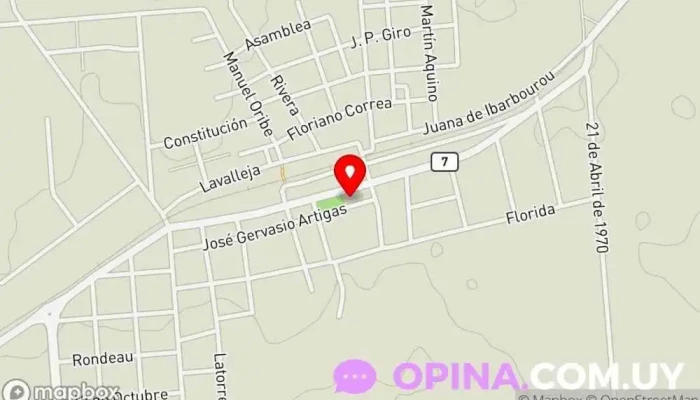 mapa de Escuela N° 45 Escuela en Fray Marcos