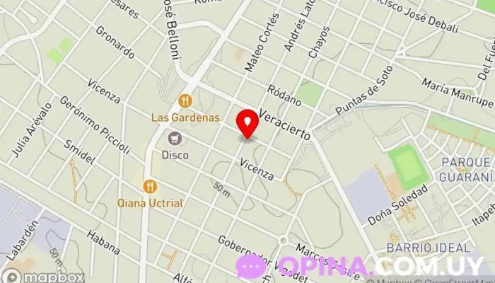 mapa de Escuela N° 49 República de Nicaragua Escuela primaria en Montevideo