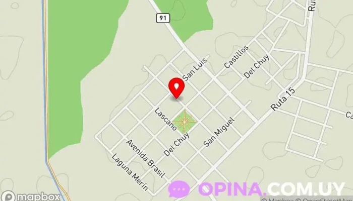 mapa de Escuela N° 55 Escuela en Cebollatí