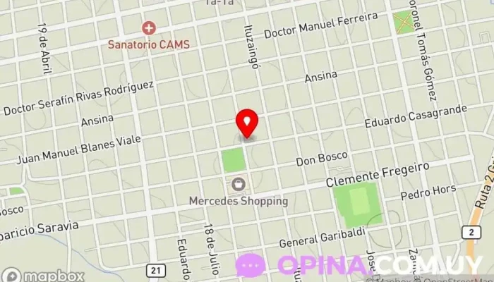 mapa de Escuela N° 7 Colegio público en Mercedes