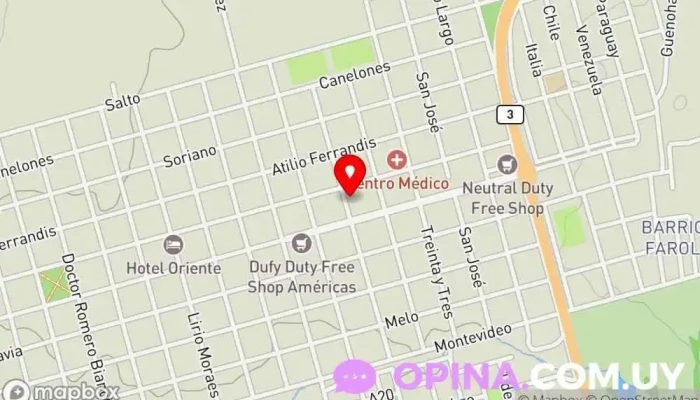 mapa de Escuela N° 78-88 Escuela en Bella Unión