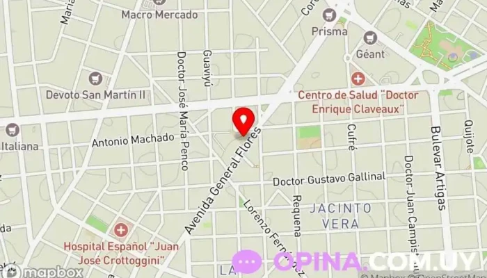 mapa de Escuela N° 90 Pedro Figari Escuela primaria, Colegio público en Montevideo