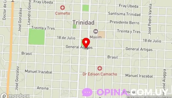 mapa de Escuela N°1 y N°47 Escuela en Trinidad