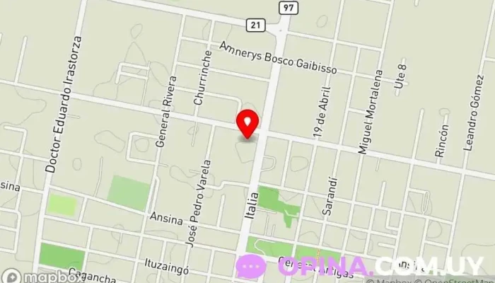 mapa de Escuela N°137, Solar de Artigas Escuela en Carmelo