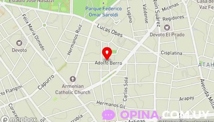 mapa de Escuela N°14 