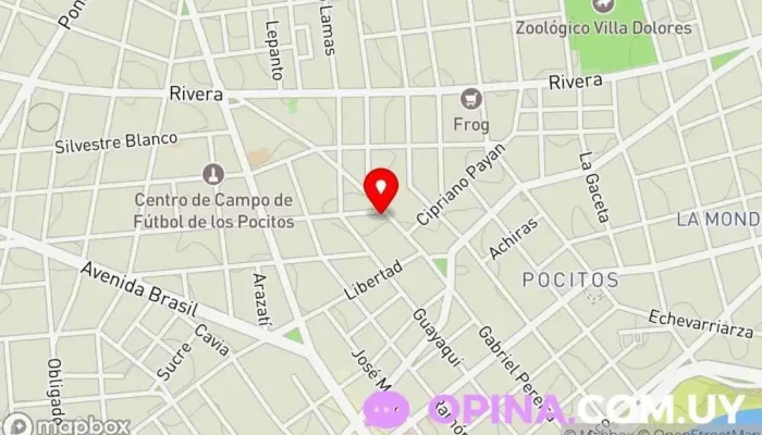 mapa de Escuela N°206 Escuela en Montevideo