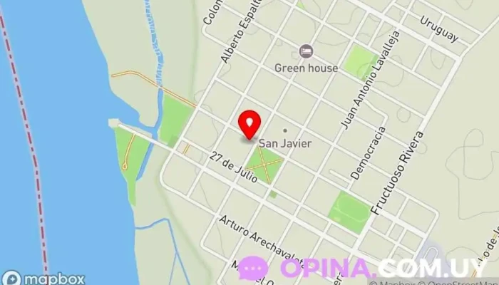 mapa de Escuela N°32 Juan Zorrilla De San Martín Escuela en San Javier