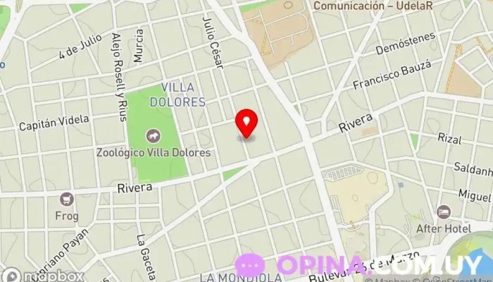 mapa de Escuela N°51 Paraguay Escuela en Montevideo