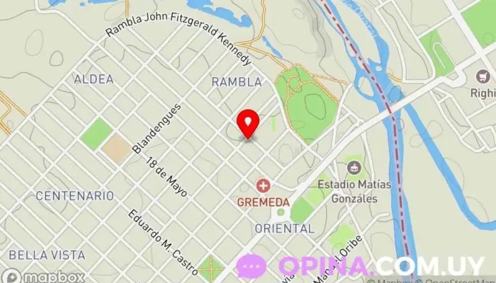 mapa de Escuela N°73 Artigas Escuela en Artigas