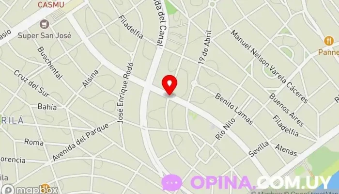 mapa de Escuela N°8 Centro educativo en Ciudad de la Costa