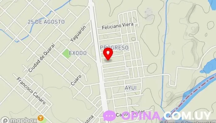 mapa de Escuela N°83 Artigas Escuela en Artigas