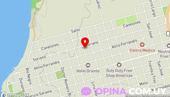 mapa de Escuela N°84 Artigas publica Escuela en Bella Unión