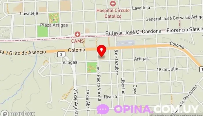 mapa de Escuela N°93, Florencio Sánchez Escuela en Florencio Sánchez