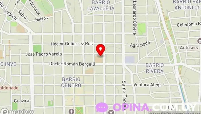 mapa de Escuela N°97 Escuela en Maldonado