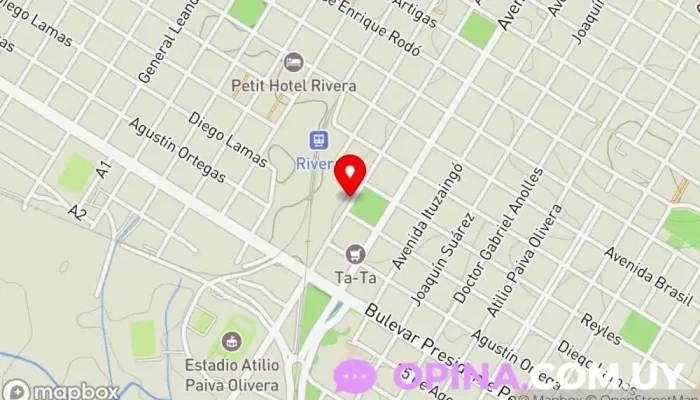 mapa de Escuela Nº 101 - C.E.L.E.R. Escuela en Rivera